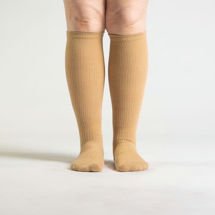 Beige støttestrømper – 5-pakning