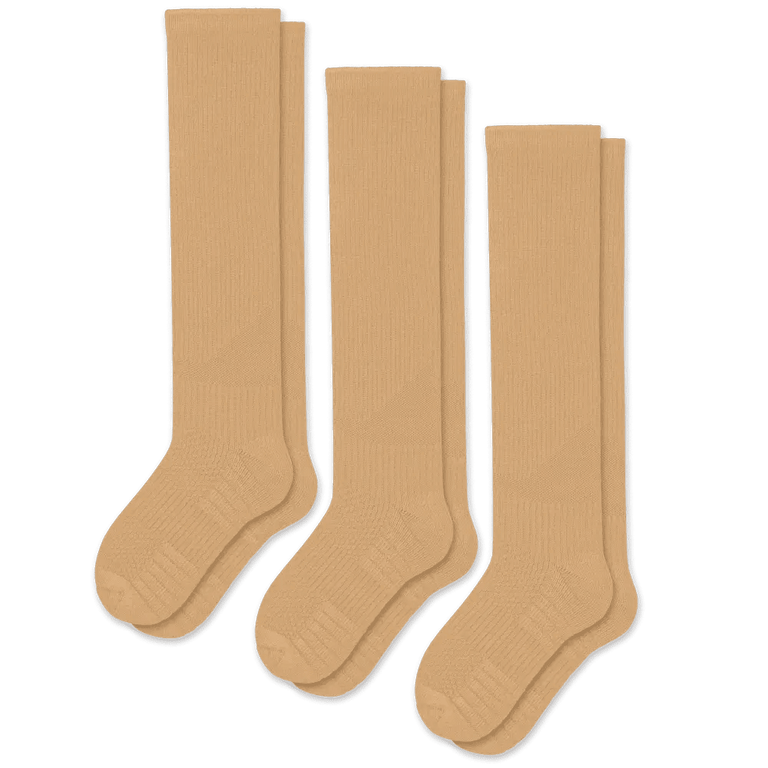 Beige støttestrømper