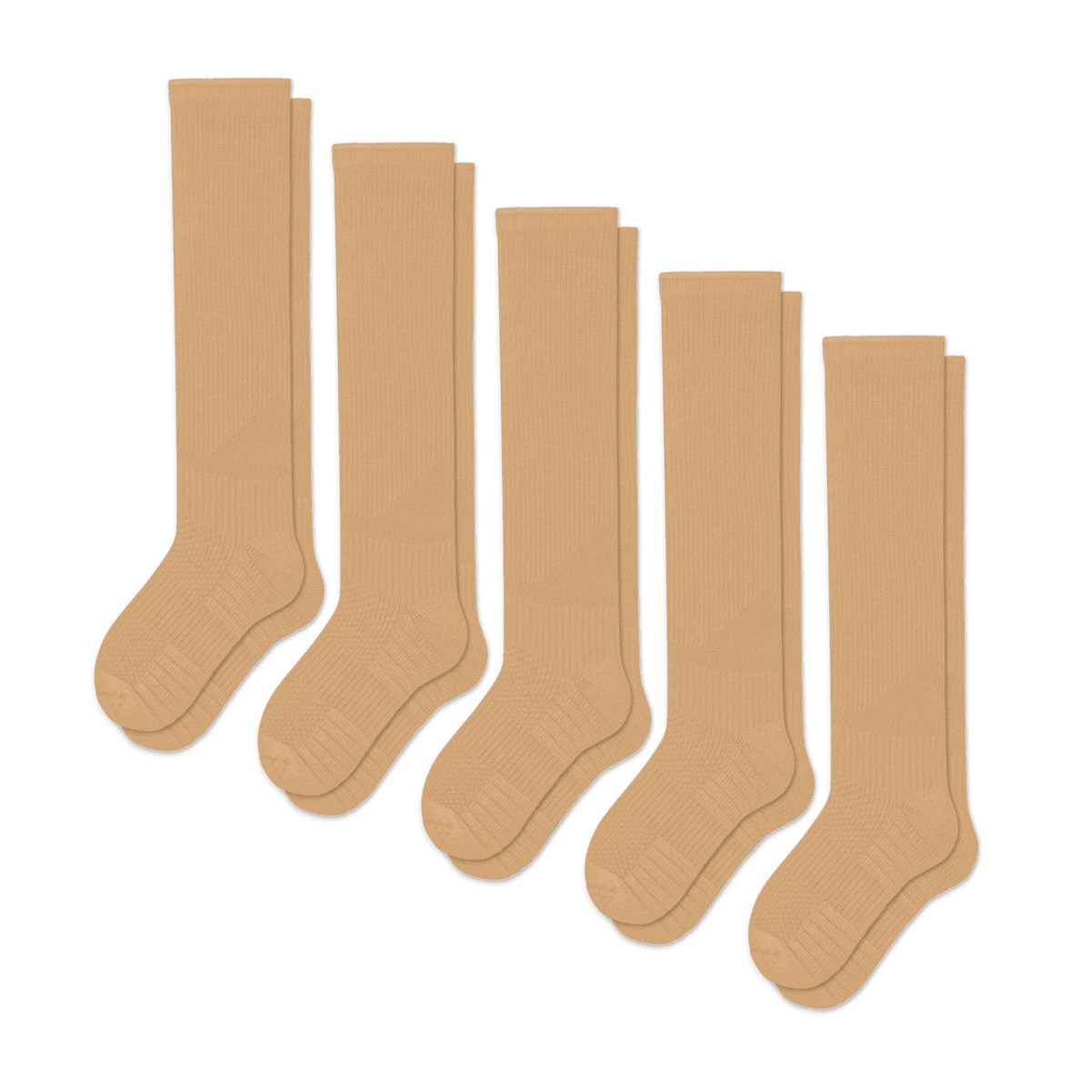 Beige støttestrømper